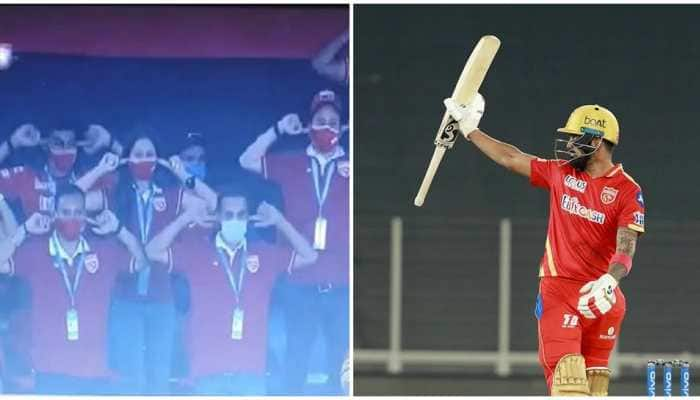 IPL 2021, PBKS vs RCB: Punjab Kings Management copy KL Rahul’s trademark celebration after skipper slams fifty - WATCH