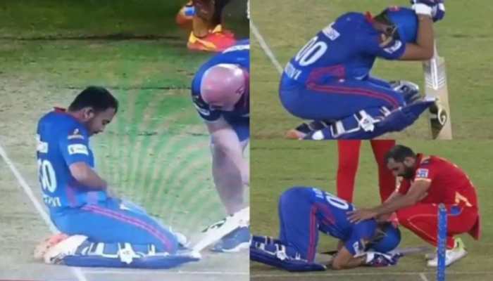 IPL 2021 DC vs PBKS: Prithvi Shaw gets hit on crotch, smiles after looking into his pants, video goes viral - WATCH