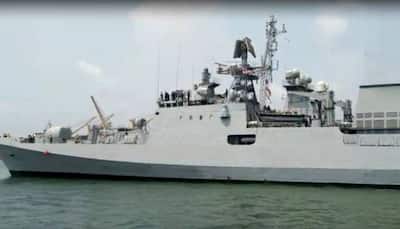 Indian Navy's INS Talwar reaches Mangalore port with Oxygen from Bahrain