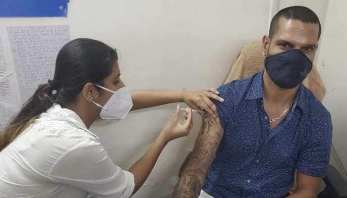 Shikhar Dhawan receives first dose of COVID-19 vaccine