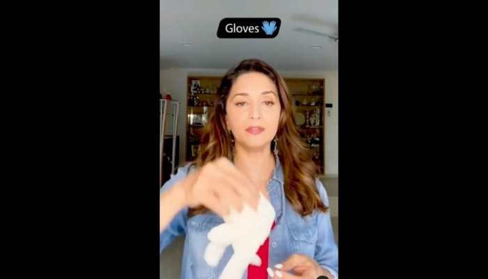 As COVID cases surge in country, Madhuri Dixit shares video on &#039;must-have items&#039; at home