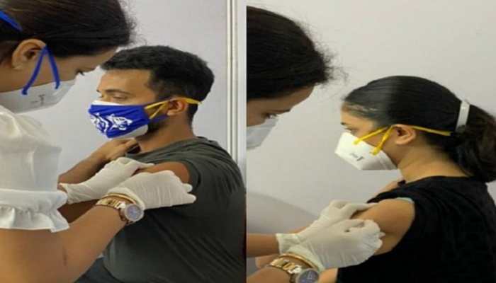 COVID-19: Ajinkya Rahane, wife Radhika receive first dose of vaccine ahead of WTC final