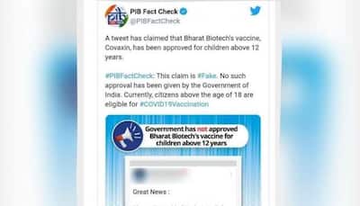 Fake news alert! Centre rubbishes report suggesting Covaxin approved for children above 12 years