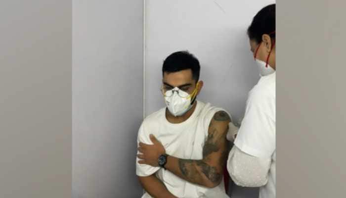 India skipper Virat Kohli receives first dose of COVID-19 vaccine, see pic