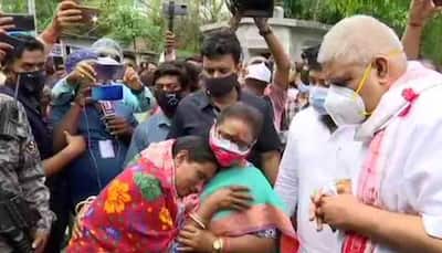 Mob shows black flags, block path of West Bengal Governor Jagdeep Dhankhar during Coochbehar visit
