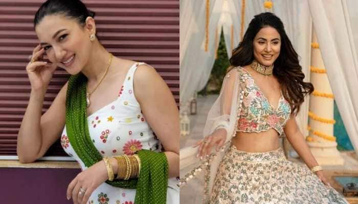 Eid-ul-Fitr 2021: Hina Khan, Gauahar Khan and Neha Kakkar&#039;s trendy Eid outfits are super stylish and desi - See pics and get inspired!