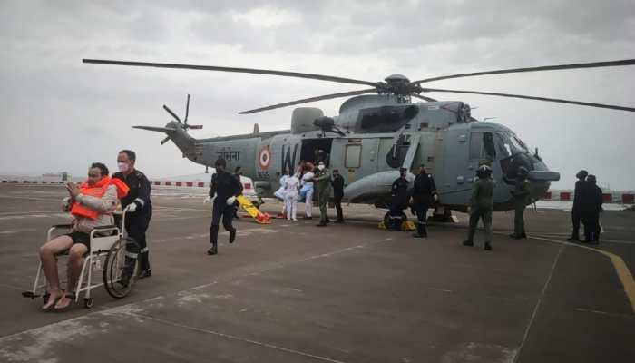 Cyclone Tauktae: Indian Navy, Coast Guard rescue 314 from barges in Arabian Sea