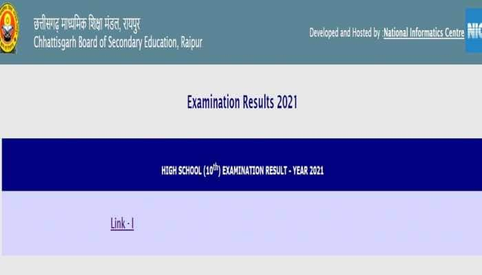 CGBSE class 10 results 2021 declared, know where to check