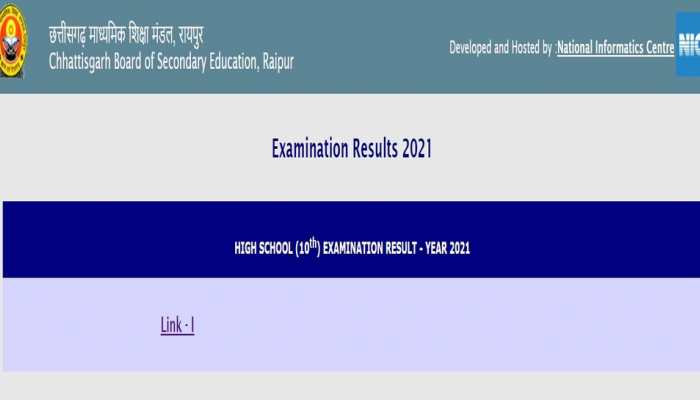 CGBSE class 10 results 2021 declared, know where to check