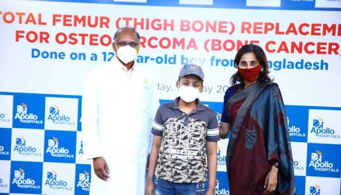 Doctors replace thigh bone of 12-year-old cancer patient, kid resumes walking, climbing