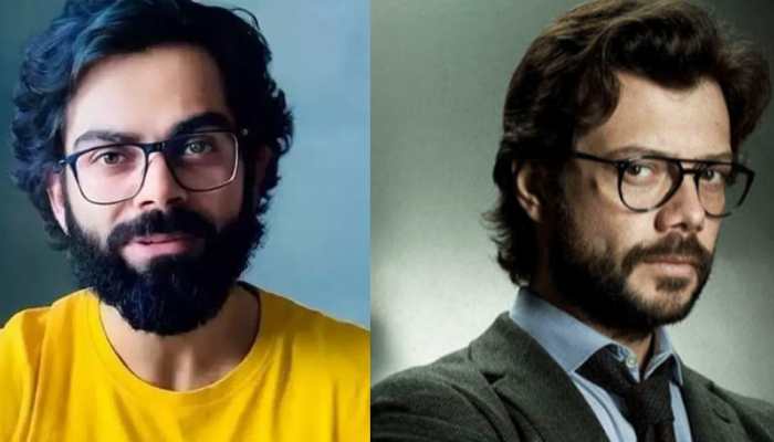 Trending: Internet presents Virat Kohli as the Professor from Money Heist, viral pic makes fans go crazy!