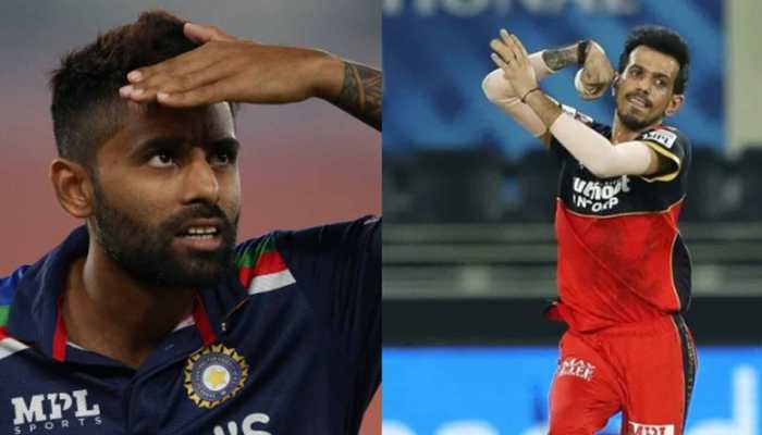 Suryakumar Yadav trolls Yuzvendra Chahal after spinner crashes Mumbai Indian batsman&#039;s live interview - WATCH