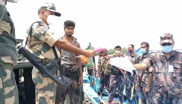 BSF&#039;s goodwill gesture: Bangladeshi nationals, who entered Indian territory during Cyclone Yaas, sent back