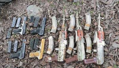Three AK rifles, four pistols recovered along LoC in Kashmir's Tangdhar: Police