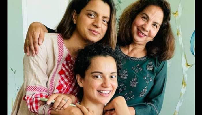 Kangana Ranaut spends time with family after recovering from COVID