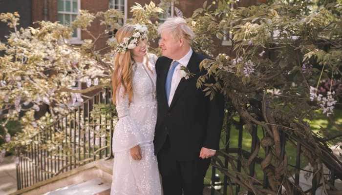 UK PM Boris Johnson&#039;s first marriage photo with fiancee Carrie Symonds out