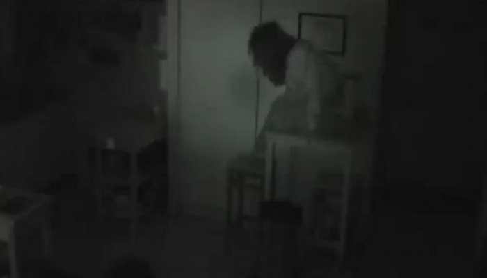 Shocking video! CCTV footage reveals unknown woman secretly living in man's cupboard for days
