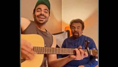 Aparshakti Khurana jammed with his Dad on this old Bollywood classic