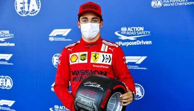 Formula One: Charles Leclerc on pole in Baku after crash-hit qualifying