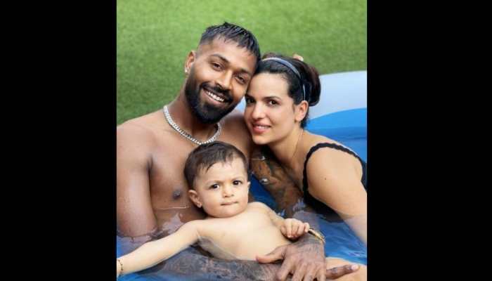 ‘Water-babies’ Hardik Pandya, wife Natasa Stankovic and son Agastya cool off in pool, see pic