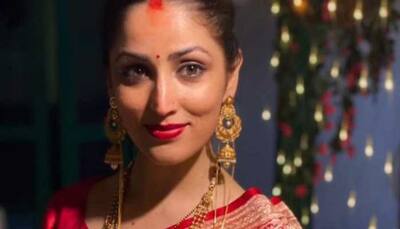 New bride Yami Gautam glows in red saree, gold jewellery in new post-wedding pic