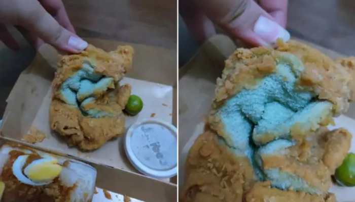 Woman orders fried chicken, what she finds has shocked netizens - Watch