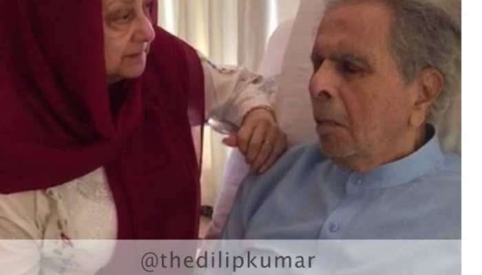 Dilip Kumar’s first pic from hospital, wife Saira Banu stays by his side!