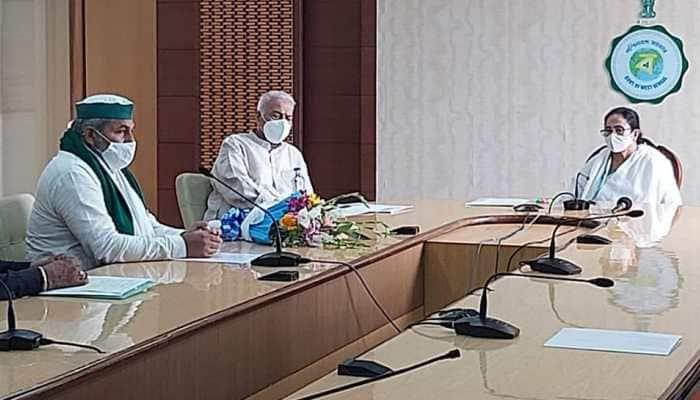 TMC stands with farmers till all their demands are met: Mamata Banerjee after meeting BKU chief Rakesh Tikait