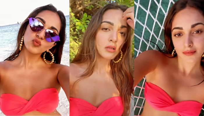 Kiara Advani looks jaw-droppingly hot in a gorgeous pink bikini - Watch video!