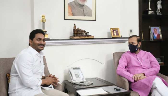 Andhra CM YS Jagan Mohan Reddy meets Union Minister Prakash Javadekar, seeks release of funds for Polavaram project