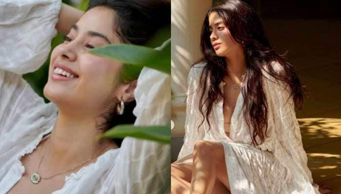 Janhvi Kapoor flaunts natural beauty in boho-chic look, poses in her lush green garden - See pics