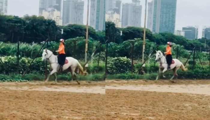 Kangana Ranaut spends her Sunday morning horse riding, netizens call her &#039;Jhansi Ki Rani&#039; - Watch