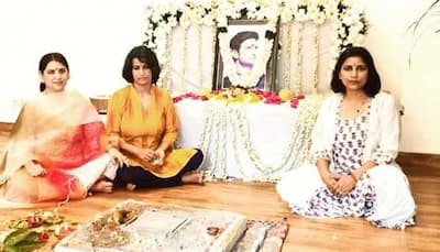 On Sushant Singh Rajput's prayer meet, his sisters and dog Fudge's presence makes fans teary-eyed - Inside Pics