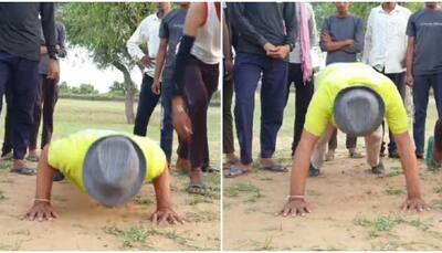 68-yr-old Rajasthan MLA  does push-ups in farm field, leaves netizens amazed 