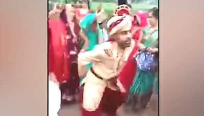 Viral video: Sherwani-clad Dulha's unique dance without shoes on superhit Bhojpuri song goes viral - Watch
