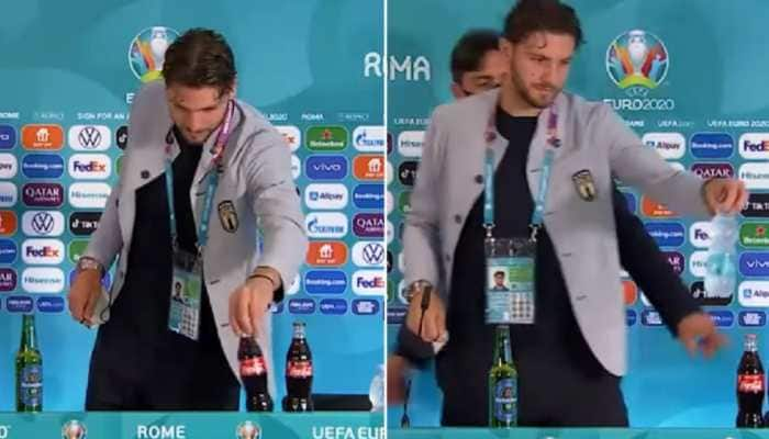 Euro 2020: Italy’s Manuel Locatelli joins Cristiano Ronaldo and Paul Pogba, keeps Coca-Cola bottles aside 