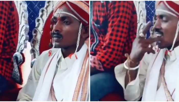 Khaini Wala Dulha: Groom Chews tobacco khaini on stage while waiting for bride