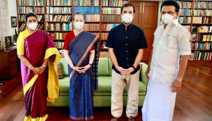 Tamil Nadu CM MK Stalin calls on Sonia Gandhi, Rahul Gandhi