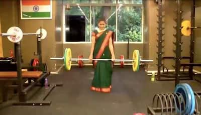 Superwoman in saree! Pune doctor does push-ups, lifts weight effortlessly in 9-yard outfit