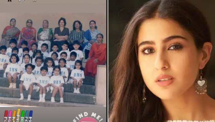 Sara Ali Khan shares adorable childhood pic from school, can you spot her?