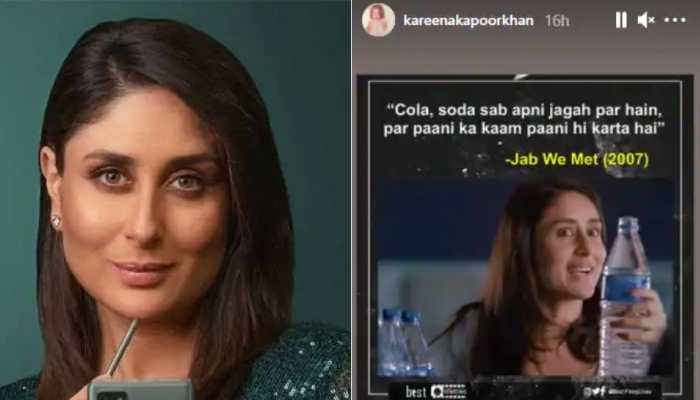 After Cristiano Ronaldo, Kareena Kapoor endorses water over Coca-Cola with hilarious &#039;Jab We Met&#039; meme