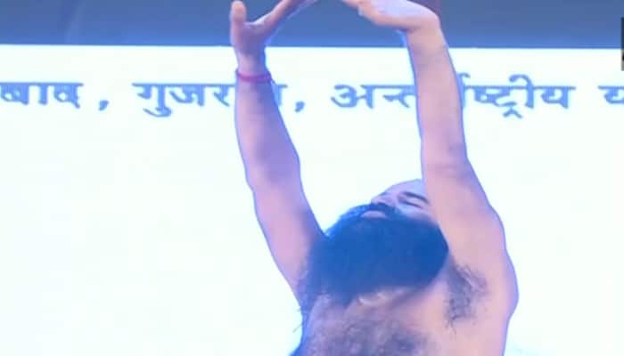 International Yoga Day: Baba Ramdev, Acharya Balkrishna perform yoga at Niramayam Yoggram in Haridwar