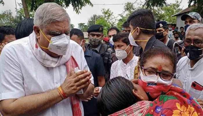 Bengal Governor Jagdeep Dhankhar arrives in Darjeeling on 7-day visit, shown black flags by Trinamool Congress workers