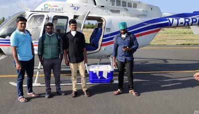 Heart and lungs airlifted to cover 350 kms in 2 hrs, saves lives of two critically ill patients in Tamil Nadu
