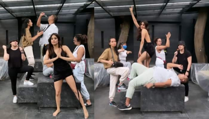 Janhvi Kapoor’s hilarious dance video twerking with her gang goes viral, Arjun Kapoor reacts - Watch!