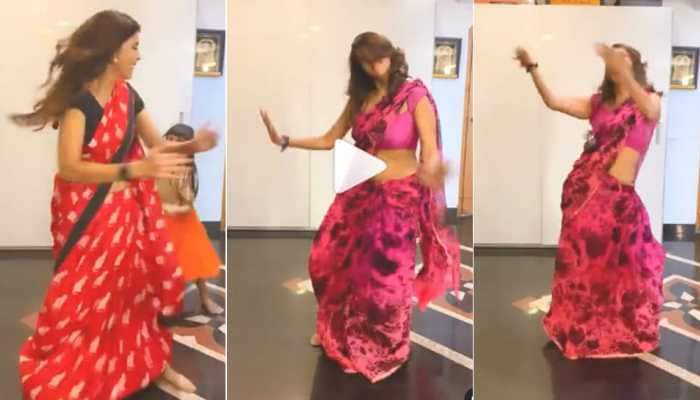 Viral video: South sensation Lakshmi Manchu&#039;s mad dance to Thalapathy Vijay&#039;s Vaathi Coming in a saree is high on energy! - Watch