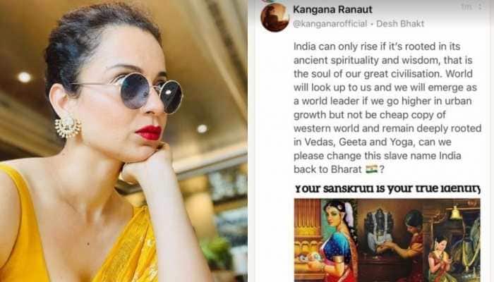 Kangana Ranaut stirs new controversy, urges India’s name to be changed to ‘Bharat’