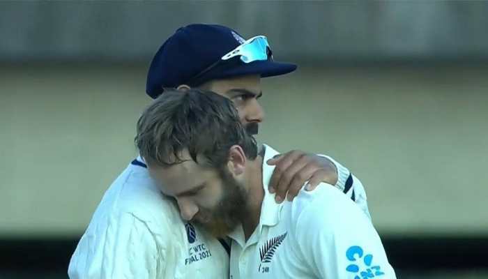 WTC Final: Virat Kohli lifts &#039;spirit of the game&#039;, photo of Indian skipper hugging Kane Williamson breaks internet