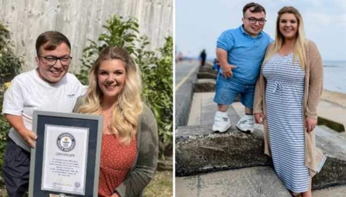 UK couple breaks Guinness World Record for biggest height difference |  viral News | Zee News