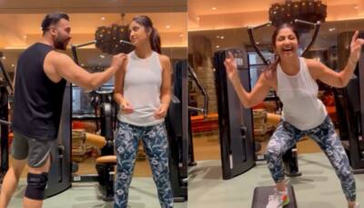 Shilpa Shetty adds ‘Bhangra’ to her workout to burn calories, Raj Kundra, Harbhajan Singh react - Watch video!